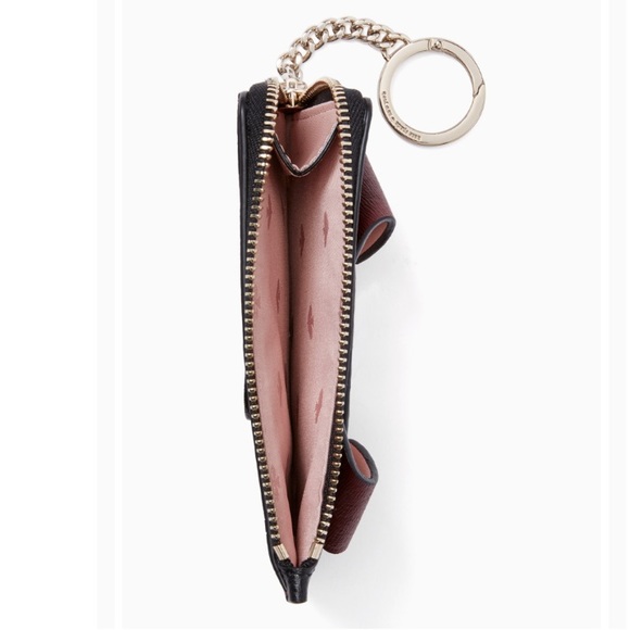 Authentic Kate Spade leather L-Zip card/Keychain🌸 - Picture 3 of 7